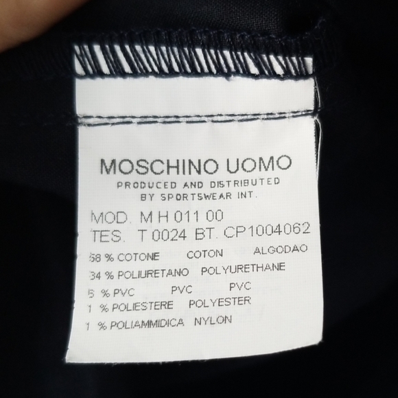 Moschino Jeans Navy Military-style Jacket Medium - Picture 5 of 9